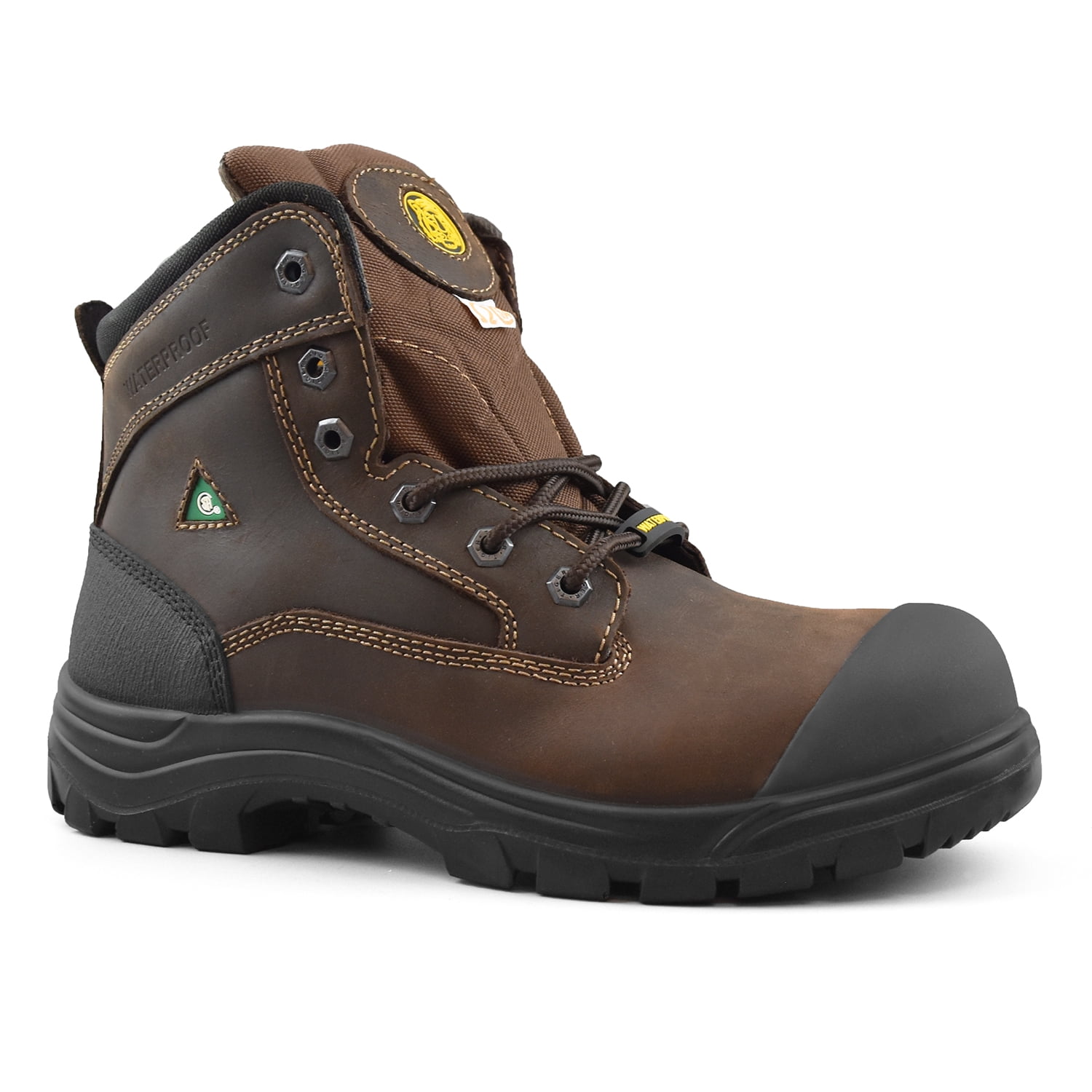 Tiger Safety CSA Men's Work Boots Waterproof Steel Toe Leather 7666 ...