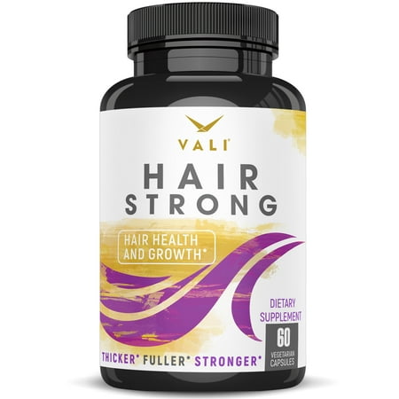 VALI Hair Strong Health and Growth Vitamins Vegetarian Capsules, 60 (Best Capsules For Hair Growth)