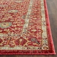 thumbnail image 5 of SAFAVIEH Valencia Weston Floral Bordered Polyester Runner Rug, Red, 2'3" x 8', 5 of 5