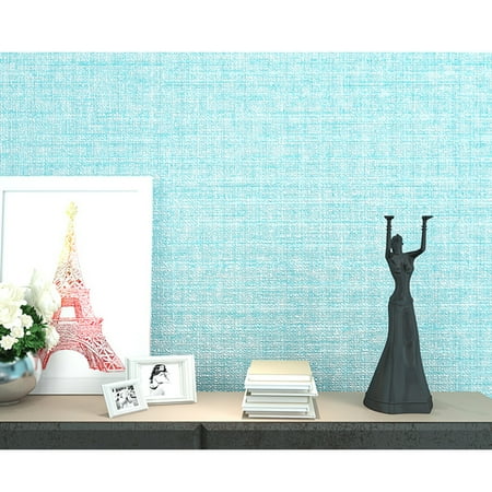 Simple Cloth Grain Non Woven Wall Sticker Background Wall Decor