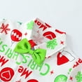 thumbnail image 7 of NAFUU Toddler Boys Christmas Outfit Cartoon Print Button Up Short Sleeve Bowtie Shirt And Shorts 2 Pcs Set Stylish Party Gentleman Outfit Vintage Party Outfit 18-24 Months, 7 of 7
