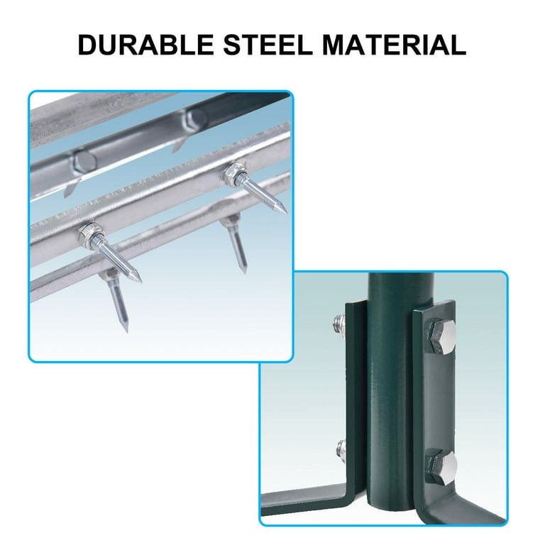 Gymax Rolling Garden Lawn Aerator Roller Home Grass Steel Handle | Canada