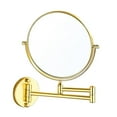 thumbnail image 4 of TISHITA Wall Mounted Makeup Mirror with 1x/3x Magnification, Double Golden, 4 of 8
