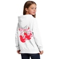 thumbnail image 5 of WOYY Girls Casual Hoodie Cute Cherry Print Hooded Sweatshirt Long Sleeve Pullover, Sizes 3-13, 5 of 5