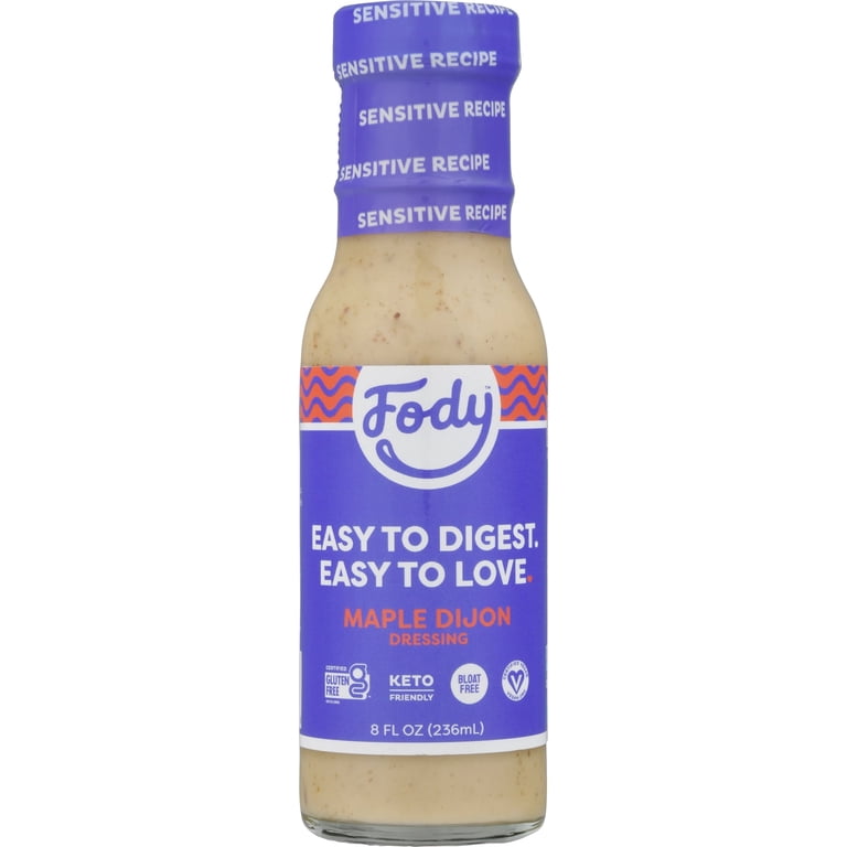 FODY - Low FODMAP Gluten Free Salad Dressing Maple Dijon - 8 fl. oz. -  Walmart.com