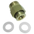 thumbnail image 3 of Adaptador de rosca de latón de 2 vías kusrkot conector de tubería A UNA, 3 of 8