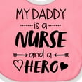 thumbnail image 4 of Inktastic My Daddy is a Nurse and a Hero Boys or Girls Baby Bib, 4 of 4