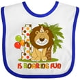 thumbnail image 3 of Inktastic Cute Lion 1st Birthday Boys Baby Bib, 3 of 4