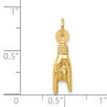 thumbnail image 2 of 14K Yellow Gold Good Luck Hand Charm, 2 of 2