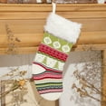 thumbnail image 4 of Christmas Stocking Knitted Decorative Festive Xmas Hanging Sock Holiday Stocking, 4 of 10
