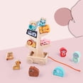 thumbnail image 3 of Juego De Apilador De Equilibrio, Bloques De Construcción, Juguete De Aprendizaje Temprano Con Bolsa De Almacenamiento, 3 of 9
