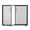 39 inch-2 Doors, variant on SHOUFTW 3-Panel Hinged Fireplace Screen, Wrought Iron Spark Guard, Black Safety Gate for Living Room & Fireplace