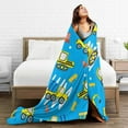 thumbnail image 5 of Kll Fleece Blanket Plush Throw Blanket Cute Car Cartoon,Soft Fuzzy Cozy Flannel Blanket For Couch Sofa Bed.(60"X50"), 5 of 9