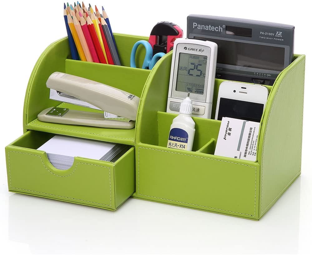 Office desk organizer organization system table organizer PU leather