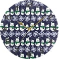 thumbnail image 5 of Dreamtimes Christmas Snowman Wall Clock, Silent Non Ticking Battery Operated Creative Decorative Round Clock for Kitchen, Living Room, Bathroom, Home School Office, 10 Inch, 5 of 7