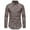 Khaki, variant on Honeeladyy Mens T Shirts,Men Casual Print Button Long Sleeve Turn-down Collar Tops Blouse Shirt