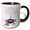 Black/White, variant on 3drose, Cool Funny Purple Spider Using Leaf Blower with Web Cartoon, 11oz Mug