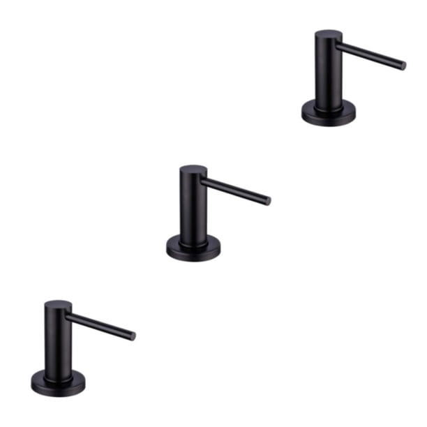 Dispensador de jabón Advancent de Acero inoxidable para fregadero de cocina negro