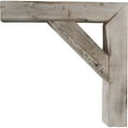 thumbnail image 3 of Ekena Millwork 3 1/2"W x 8"D x 8"H Vintage Farmhouse Bracket, Barnwood Decor Collection, Chalk Dust White (6-Pack), 3 of 5