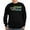 Black, variant on - Live Green Vote Blue Sweatshirt (Dark) - Classic Crew Neck Sweatshirt