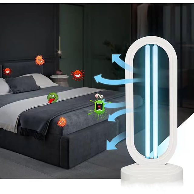 Yoloke - Desinfectante de luz ultravioleta y lámpara ultravioleta con control remoto - Limpiador UV-C portátil para el hogar, la habitación del bebé y la oficina - Bombilla de desinfección UVC de 38