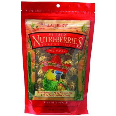 Lafeber's El Paso Nutri-Berries with Bell Peppers Parrot Food, 10-Oz