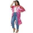 thumbnail image 4 of Women's Plus Size Kimono Floral Lace Cardigan Beach Cover Up Swimsuit, 4 of 7