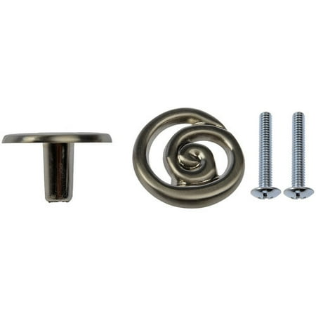 Swirl Knobs, 10pk, Satin Nickel