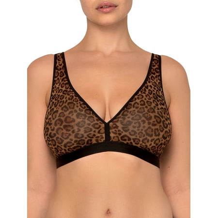 

Smart & Sexy Women s Sheer Mesh Plunge Bralette Style-SA1422