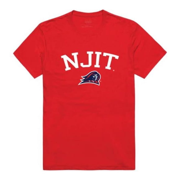 W Republic 539-555-RED-01 New Jersey Institute of Technology Highlanders Arch T-Shirt, Red - Small
