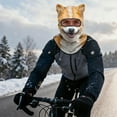 thumbnail image 5 of Diadema de invierno para exteriores, transpirable y cálida, con cobertura total, con la serie Animal Facial Gini Riding Hat Headband, 5 of 5