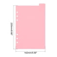 thumbnail image 2 of Unique Bargains 8.7x5.6' Binder Index Dividers, 4 Set 5 Tabs Cardboard Insertable Page for 6 Rings Binder, MultiColor, 2 of 6
