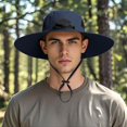 thumbnail image 2 of Versatile Adjustable Drawstring Bucket Hat for Outdoor Summer Activities with UPF Sun, 2 of 4