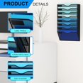 thumbnail image 4 of 3 Pockets Mesh Hanging Wall File Holder Organizer Wall Mounted Paper Magazine Rack, Black Item Shape: 5 Tier Black, 4 of 7