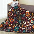 thumbnail image 6 of Pofeuu Colorful Mexican2 Print Ultra-Soft Micro Fleece Blanket,for Bed Or Sofa,All Season Throw Blankets Flannel Blanket-40"x30", 6 of 7