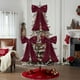 thumbnail image 3 of CREATITOY 15.75x43.31 Inches Wire-Supported Christmas Bow Ornament - Large Hanging Decor for Christmas Tree Branches Holiday Venue Setup, 3 of 7