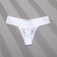 thumbnail image 1 of Tanga sexy de cintura baja para mujer, ropa interior de encaje transparente, 1 of 6
