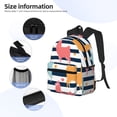 thumbnail image 5 of Picia Colorful Llama Large Capacity Backpack Classic Style Backpack Casual Backpack Water-Resistant School Work Travel Outdoor Backpack, 5 of 8