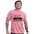 thumbnail image 2 of Big and Tall Shirts for Men You Can't Scare Me I Have Kids | Funny Dad Daddy Daughters Children Cute Joke Men T Shirt Mens Foil Top Lightweight T Shirts for Large Turtle Neck Workout Plain 3XL, 2 of 4