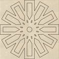thumbnail image 1 of Ahgly Company Machine Washable Indoor Square Transitional Moccasin Beige Area Rugs, 4' Square, 1 of 7
