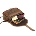 thumbnail image 3 of Leather Crossbody Tote Bag for Women – Distressed Tan Shoulder Satchel Purse for Travel and Daily Use, 3 of 8