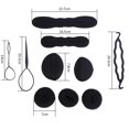 thumbnail image 3 of Juego de 65 Herramientas para peinar el Cabello Accesorios de Peinado de Moda para el Cabello Kit de Herramientas para Trenzas de mo?o de Horquillas Conjunto de Herramientas de Cola de Pelo Unbranded JM01392, 3 of 9