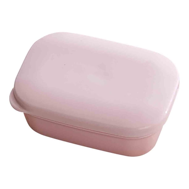 Funda de jabón de baño para envase de viaje | Material de PP duradero | Mecanismo de bloqueo a prueba de fugas | Caja compacta de almacenamiento de 116x83x47mm para duchas de senderismo en viajes de