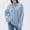 Light Blue, variant on Women's Casual Long Sleeve Sweaters Tops Knit Solid Color Pullover Sweater Fall Winter Fashion Clothing