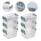 thumbnail image 3 of WORGEOUS Cajas de almacenamiento de escritorio, organizadores de joyas transparentes, cajas apilables, 6 uds., 3 of 8