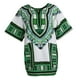 thumbnail image 1 of Falda Dashiki africana de algodón, estilo caftán, holgada, manga corta, para hombre Verde, 1 of 9