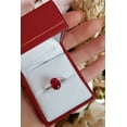 thumbnail image 4 of HeartsAndYou 2.49ct Natural Pink Ruby Engagement Ring 14k SOLID White Gold Solitaire Promise, 4 of 8