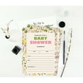 thumbnail image 6 of Inkdotpot 30 Fill In StyleBaby Shower Invitation Cards Floral Gender Neutral Blank Invites, 6 of 7