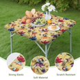 thumbnail image 4 of Flower Fairy Princess Pattern Square Fitted Tablecloth with Elastic Edge,Square Table Cover,Washable Elastic Table Cover for Home Kitchen Party Decor 34"x34", 4 of 6