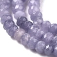 thumbnail image 3 of Dyed Natural Malaysia Jade Rondelle Beads Strands Faceted Slate Blue 4x2~3mm Hole: 1mm 110~115pcs/strand 14 inch, 3 of 3